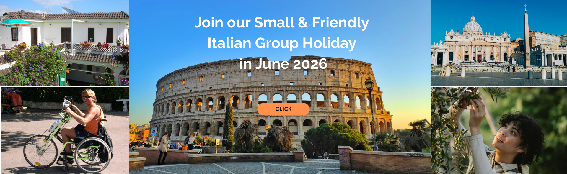 Small & Friendly Italian Group Holiday for Wheelchair-Users by Enable Holidays
